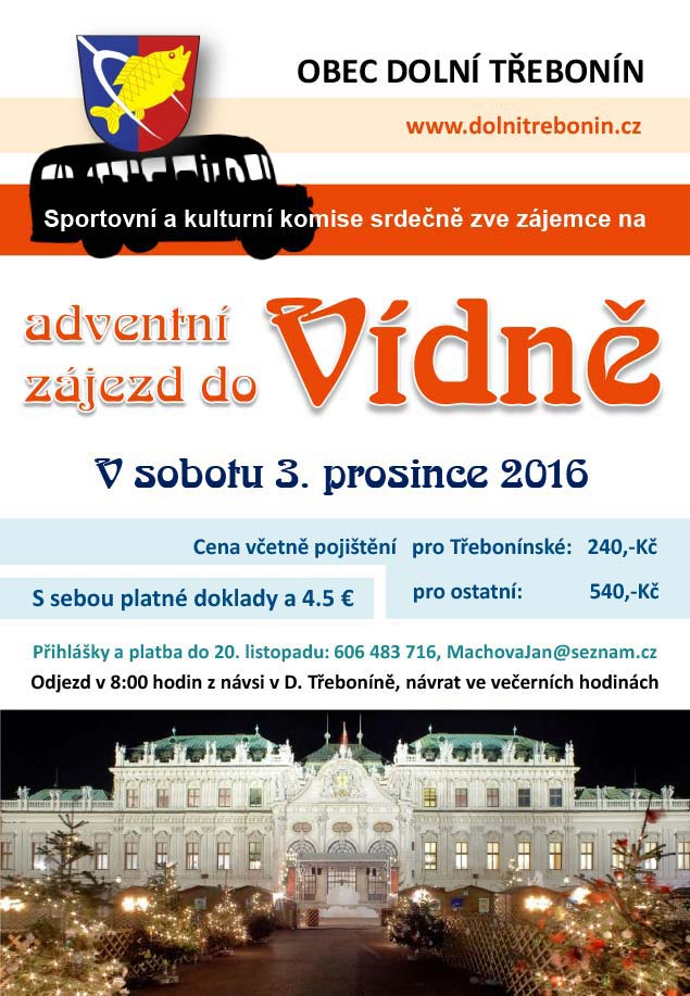 Adventní zájezd do Vídně 3.12.2016