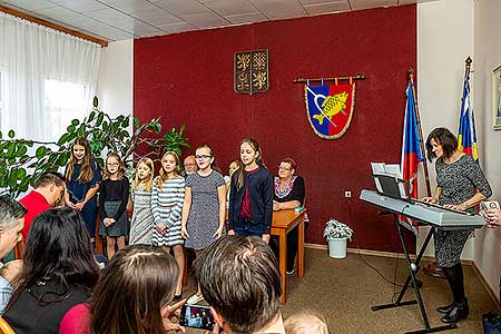 Vítání občánků v obci Dolní Třebonín 23.11.2019, foto: Lubor Mrázek