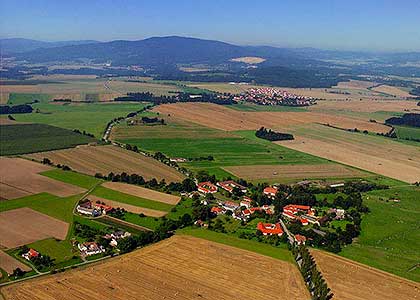 Prostřední Svince - letecký pohled, foto: Josef Razenberger