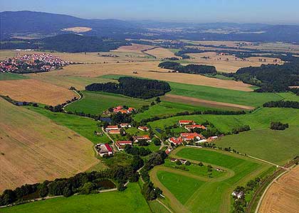 Dolní Svince - letecký pohled, foto: Josef Razenberger