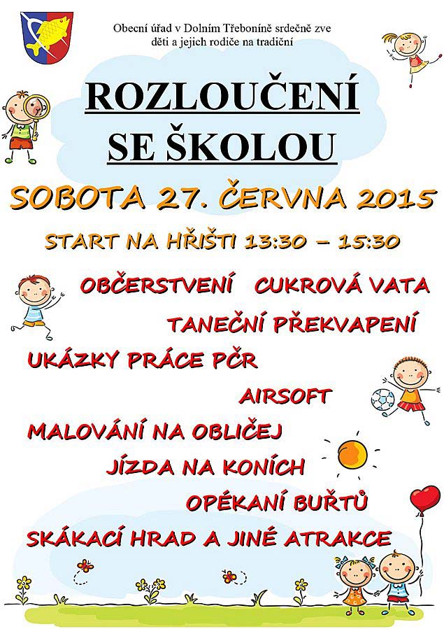 Rozloučení se školou 27.6.2015