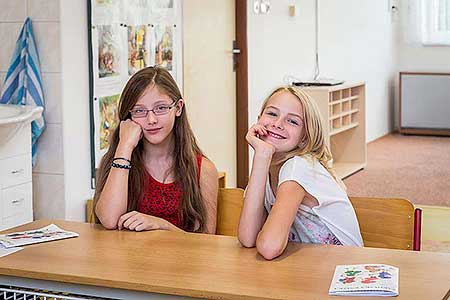 Zahájení školního roku v ZŠ Dolní Třebonín, 1.9.2015, Foto: Lubor Mrázek