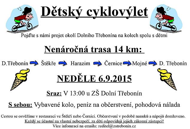 Dětský cyklovýlet 6.9.2015