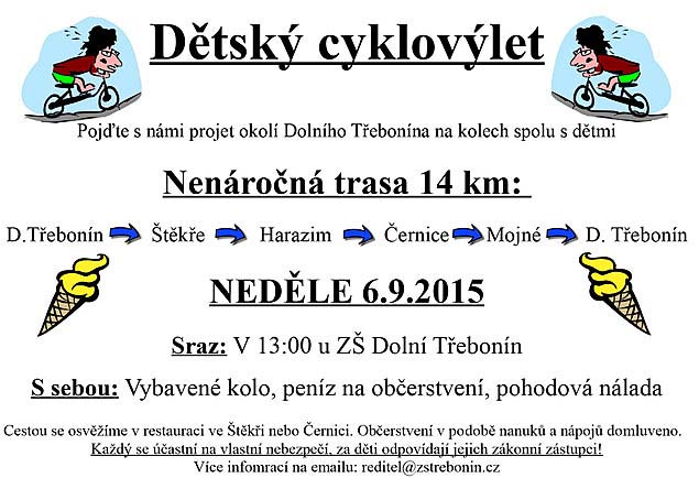 Dětský cyklovýlet 6.9.2015