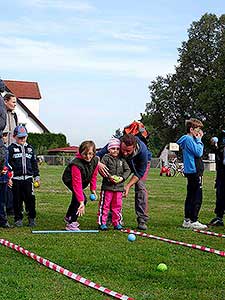 Podzimní Dětský Třebonín Petangue Open, obecní hřiště Dolní Třebonín 3.10.2015, foto: Lubor Mrázek