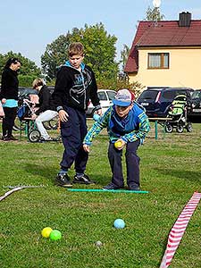 Podzimní Dětský Třebonín Petangue Open, obecní hřiště Dolní Třebonín 3.10.2015, foto: Lubor Mrázek