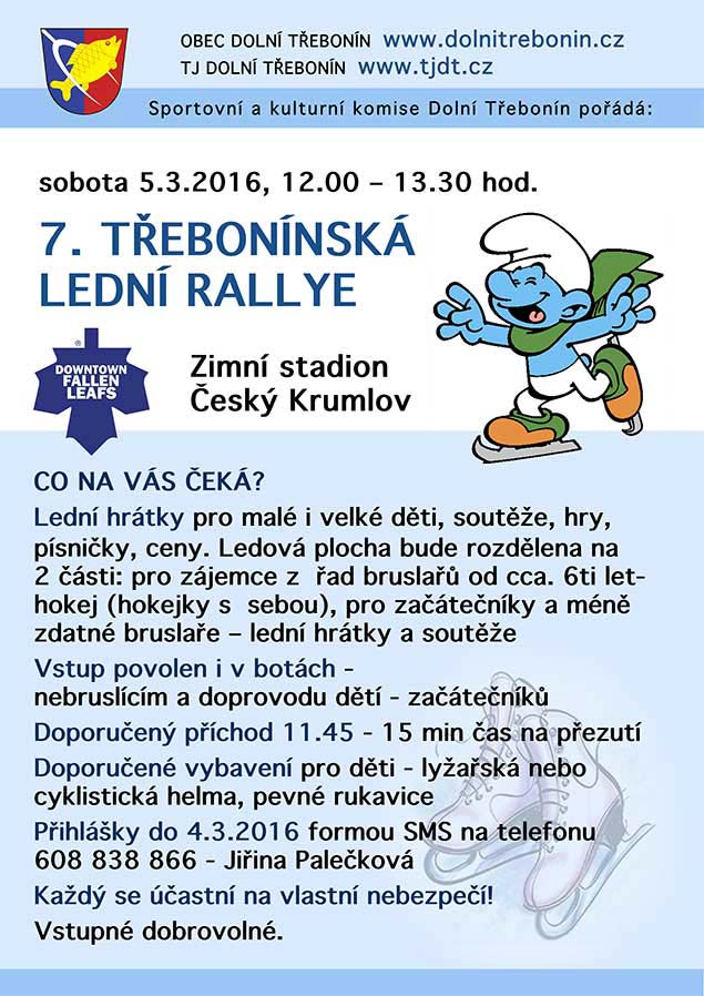 7. Třebonínská lední rallye 5.3.2016