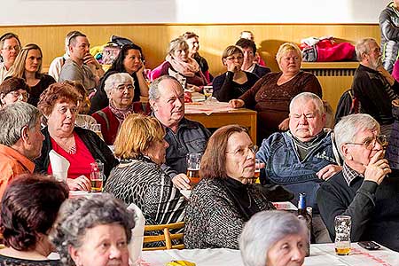 Setkání důchodců obce Dolní Třebonín 10.3.2016, foto: Lubor Mrázek