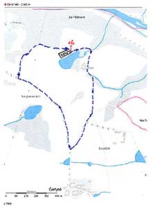 Triatlon Dolní Třebonín - trasa běh, 11.6.2016