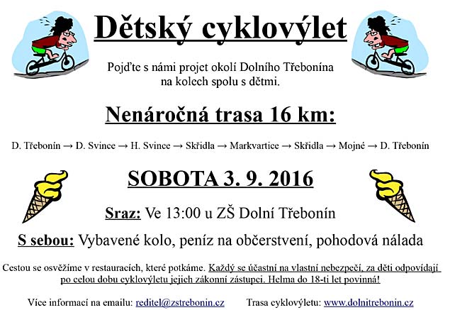 Dětský cyklovýlet 3.9.2016