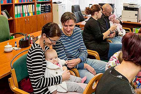 Vítání občánků v obci Dolní Třebonín 27.11.2016, foto: Lubor Mrázek