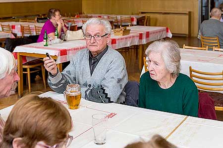 Setkání důchodců obce Dolní Třebonín 2.3.2017, foto: Lubor Mrázek