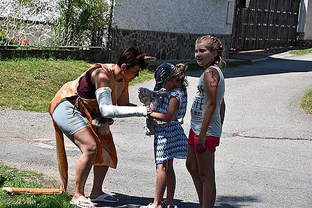 Rozloučení se školou v Dolním Třeboníně, Putování se zvířátky 24.6.2017, foto: Jan Švec