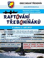 Raftování Třeboníňáků 2017