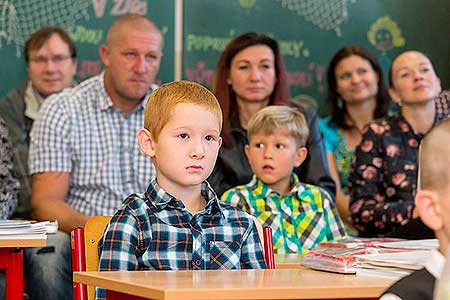 Zahájení školního roku 2017/2018 v ZŠ Dolní Třebonín, 4.9.2017, foto: Lubor Mrázek