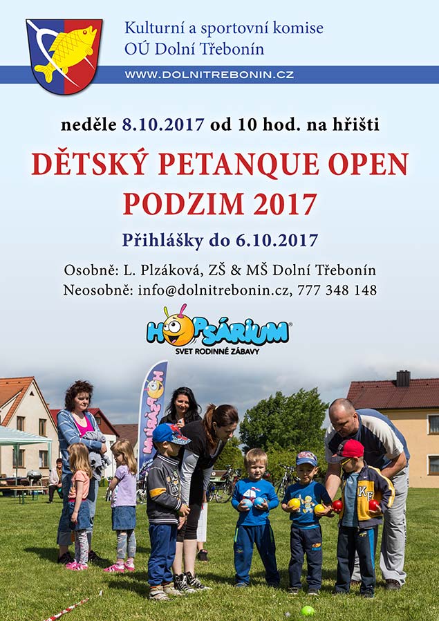 Podzimní Dětský Třebonín Petangue Open 8.10.2017