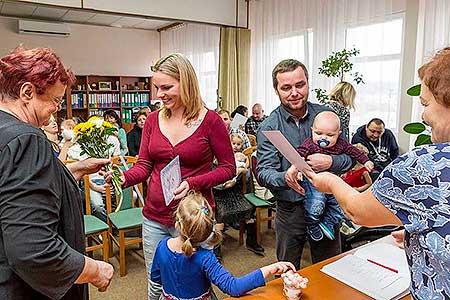 Vítání občánků v obci Dolní Třebonín 25.11.2017, foto: Lubor Mrázek