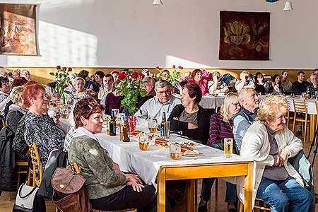 Setkání důchodců obce Dolní Třebonín 8.3.2018, foto: Lubor Mrázek