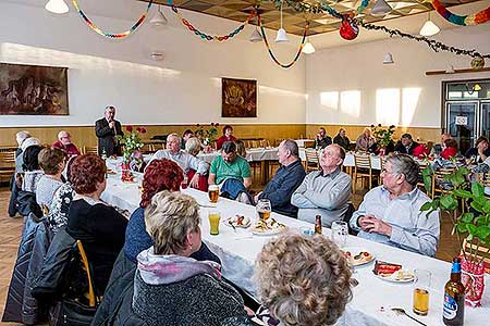 Setkání důchodců obce Dolní Třebonín 8.3.2018, foto: Lubor Mrázek