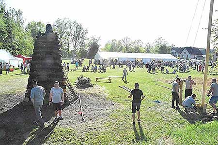 Pálení čarodějnic, Dolní Třebonín 30.4.2018