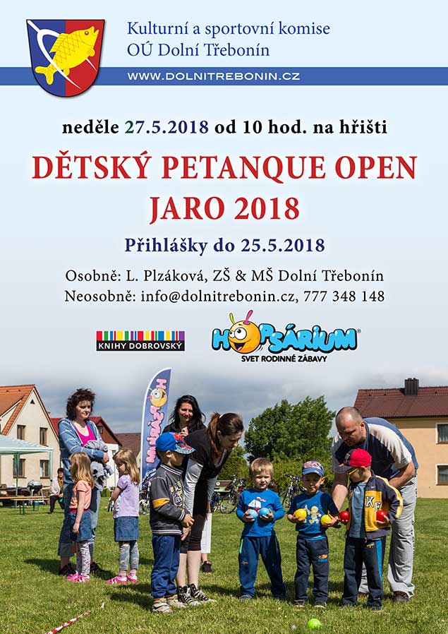 Jarní Dětský Třebonín Petangue Open 27.5.2018