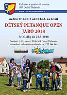 Jarní Dětský Třebonín Petangue Open 2018