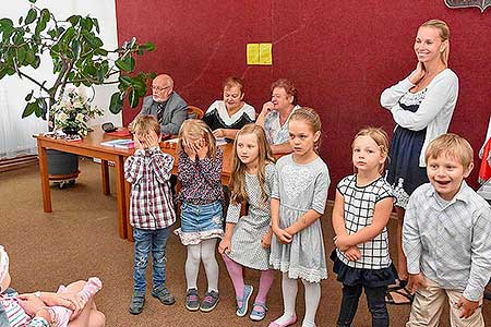 Vítání občánků v obci Dolní Třebonín 23.6.2018, foto: Jan Švec