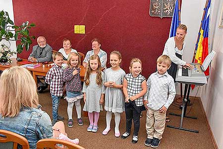 Vítání občánků v obci Dolní Třebonín 23.6.2018, foto: Jan Švec