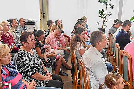 Vítání občánků v obci Dolní Třebonín 23.6.2018, foto: Jan Švec