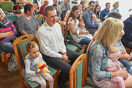 Vítání občánků v obci Dolní Třebonín 23.6.2018, foto: Jan Švec