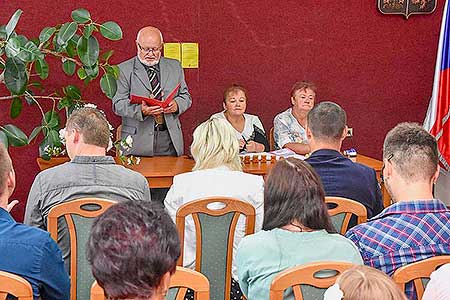 Vítání občánků v obci Dolní Třebonín 23.6.2018, foto: Jan Švec