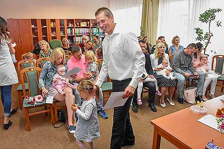 Vítání občánků v obci Dolní Třebonín 23.6.2018, foto: Jan Švec