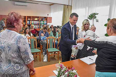 Vítání občánků v obci Dolní Třebonín 23.6.2018, foto: Jan Švec