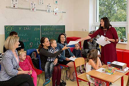 Zahájení školního roku 2018/2019 v ZŠ Dolní Třebonín, 3.9.2018, foto: Lubor Mrázek