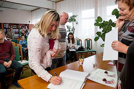 Vítání občánků v obci Dolní Třebonín 10.11.2018, foto: Lubor Mrázek