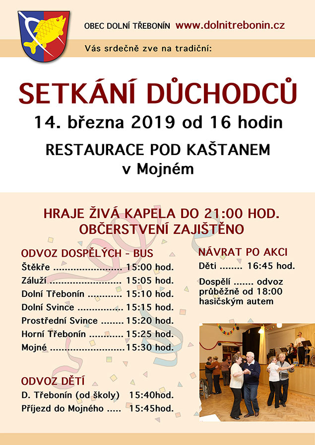 Setkání důchodců obce Dolní Třebonín 4.3.2019