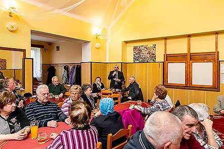 Setkání důchodců obce Dolní Třebonín 14.3.2019, foto: Lubor Mrázek