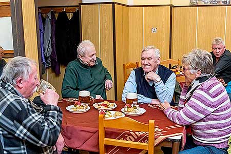 Setkání důchodců obce Dolní Třebonín 14.3.2019, foto: Lubor Mrázek