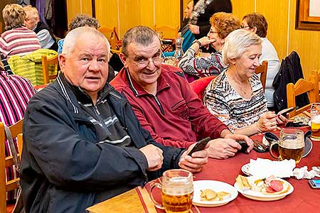 Setkání důchodců obce Dolní Třebonín 14.3.2019, foto: Lubor Mrázek