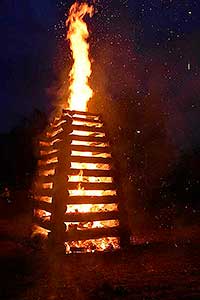 Pálení čarodějnic, Dolní Třebonín 30.4.2019