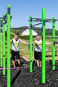 Slavnostní otevření workoutového hřiště v Dolním Třeboníně 29.6.2019, foto: Lubor Mrázek