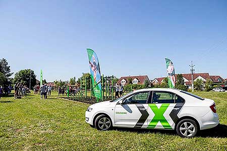 Slavnostní otevření workoutového hřiště v Dolním Třeboníně 29.6.2019, foto: Lubor Mrázek