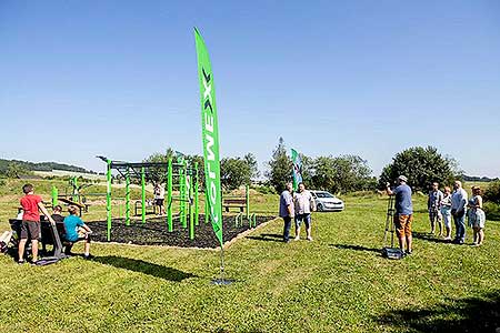 Slavnostní otevření workoutového hřiště v Dolním Třeboníně 29.6.2019, foto: Lubor Mrázek