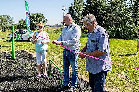 Slavnostní otevření workoutového hřiště v Dolním Třeboníně 29.6.2019, foto: Lubor Mrázek