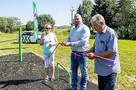 Slavnostní otevření workoutového hřiště v Dolním Třeboníně 29.6.2019, foto: Lubor Mrázek