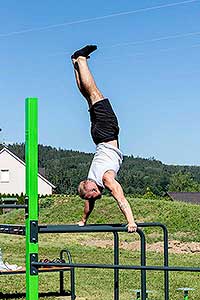 Slavnostní otevření workoutového hřiště v Dolním Třeboníně 29.6.2019, foto: Lubor Mrázek