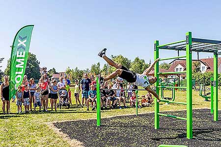 Slavnostní otevření workoutového hřiště v Dolním Třeboníně 29.6.2019, foto: Lubor Mrázek