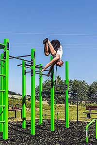 Slavnostní otevření workoutového hřiště v Dolním Třeboníně 29.6.2019, foto: Lubor Mrázek