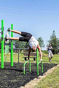 Slavnostní otevření workoutového hřiště v Dolním Třeboníně 29.6.2019, foto: Lubor Mrázek