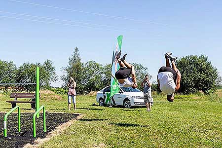 Slavnostní otevření workoutového hřiště v Dolním Třeboníně 29.6.2019, foto: Lubor Mrázek